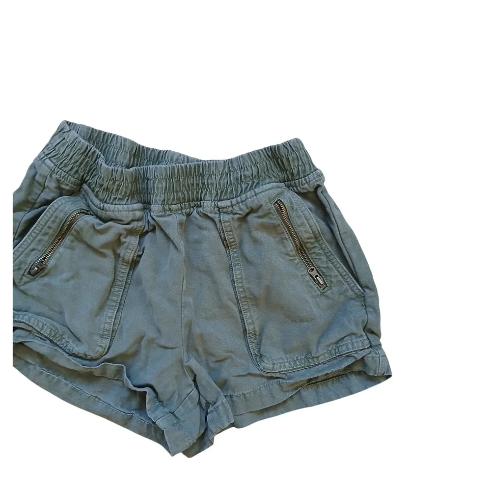 Aerie Womens Olive‎ Green Cargo Pocket  Shorts Size S